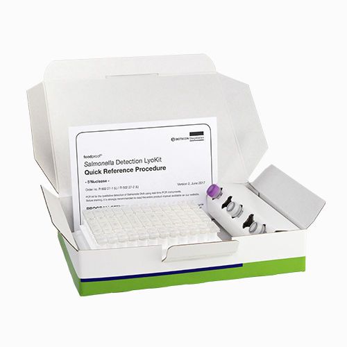 Foodproof Salmonella Lyokit es un kit liofilizado para la detecciÃ³n de Salmonella spp por PCR. Para mÃ¡s informaciÃ³n contactar con Bioser en el 932264477