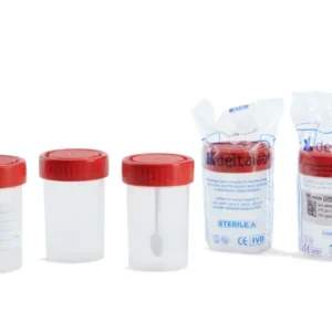 Frasco de PP Roscado 60mL, Estéril A, Bolsa Unitaria