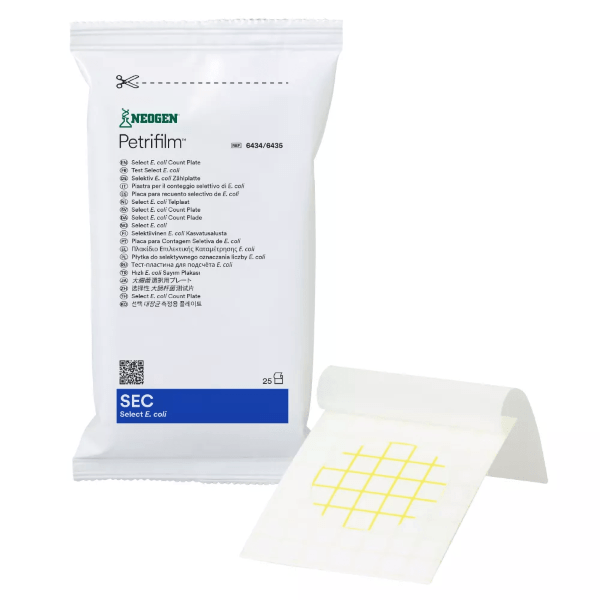 Petrifilmâ„¢ Selectivo para E.coli SEC son placas con medio liofilizado paraÂ cuantificar E.coli en solo 24 horas y sin necesidad de confirmaciÃ³n. Medio listo para usar con larga vida Ãºtil