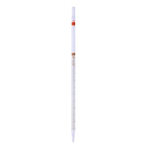 Pipeta Graduada 5 mL, Vidrio Sodocálcico, Clase B, Graduación Ámbar, Tipo 3