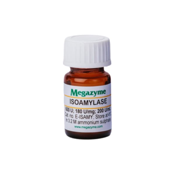 La isoamilasa pura glucógeno 6-glucanohidrolasa es ideal para su uso en ensayos enzimáticos bioquÃmicos y análisis de diagnóstico in vitro.