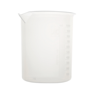 Vaso de polipropileno de 100 ml con graduaciÃ³n en relieve. Autoclavable hasta 121 ÂºC.