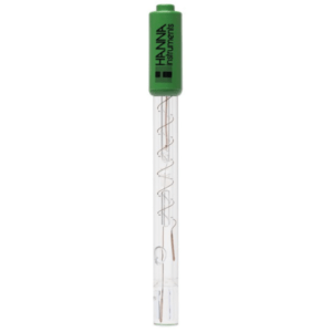 Electrodo pH cuerpo vidrio, unión abierta, electrolito viscoleno, punta plana, conector BNC, 1m