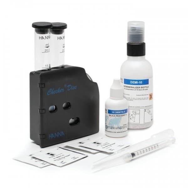 Es un kit que utiliza el mÃ©todo de heteropoli azul para medir la concentraciÃ³n de sÃ­lice en el agua