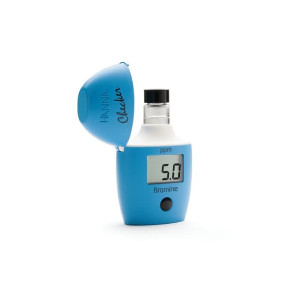 El checker de bromo es un colorÃ­metro digital portÃ¡til que proporciona medidas precisas y sencillas del bromo en el agua. Ofrece una muestra directa en pantalla del valor de bromo y es compatible con reactivo lÃ­quido o en polvo