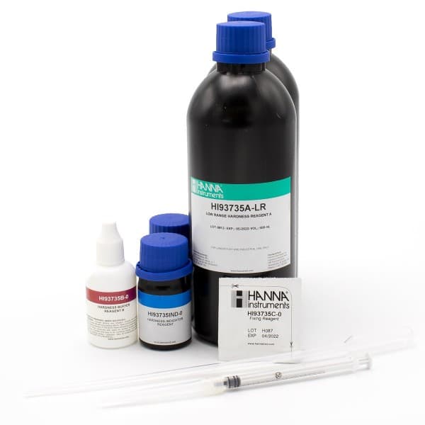 Son test kits sencillos para medir la dureza total del agua