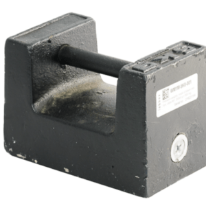 Pesa de precisión Clase M1 de fundición pintada en negro, 20.000 g ± 500 mg