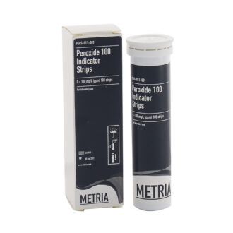 Tiras indicadoras para la determinación de nitratos, 0-500 mg/L (ppm), 100 tiras/caja