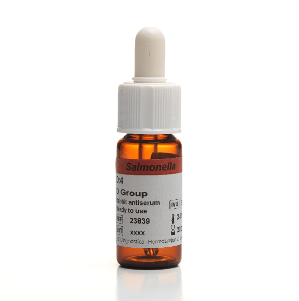 Antisuero diseÃ±ado para la detecciÃ³n de serotipos de Salmonella spp. Para mÃ¡s informaciÃ³n contactar con Bioser al 932264477.