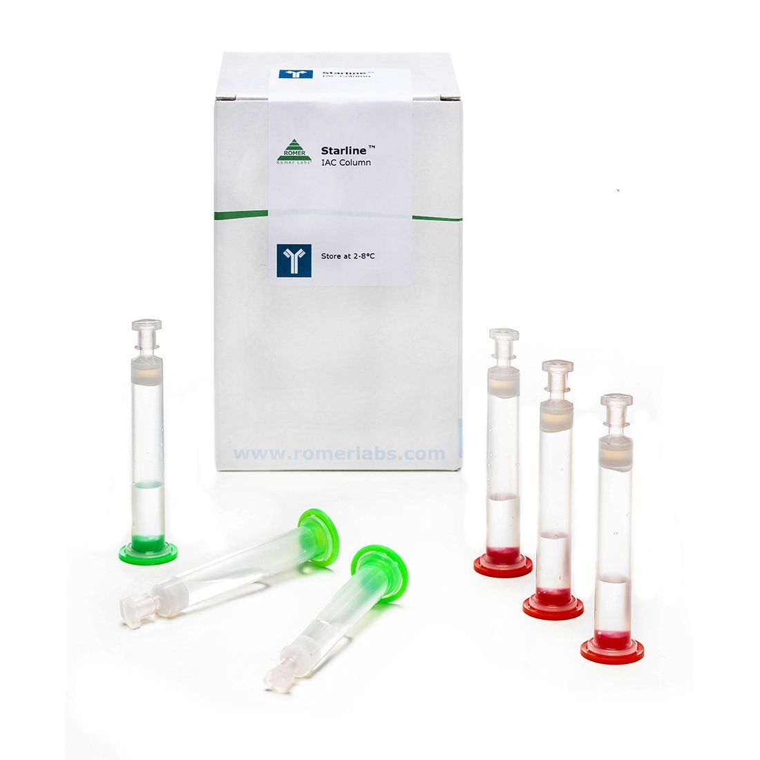 Las columnas AflaStar™ están diseñadas para purificar y concentrar los extractos de muestras en los ensayos de aflatoxina antes de los análisis con HPLC