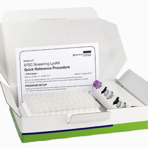 Foodproof STEC Screening Lyokit es un kit liofilizado para la detecciÃ³n de E.coli productoras de la toxina Shiga STECÂ por PCR. Para mÃ¡s informaciÃ³n contactar con Bioser en el 932264477