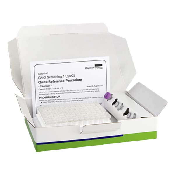El Foodproof GMO Screening 1 Lyokit es un kit multiplex de PCR en tiempo real que se utiliza principalmente para detectar plantas modificadas genÃ©ticamente en alimentos y plantas. Para mÃ¡s informaciÃ³n contactar con Bioser en el 932264477