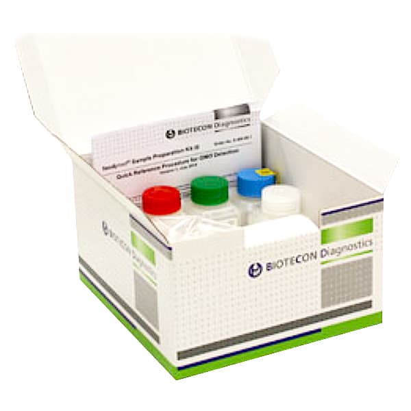 Foodproof Sample Preparation Kit III de Biotecon es un kit manual para la rápida extracción de ADN de bacterias procedentes de muestras de origen animal y vegetal