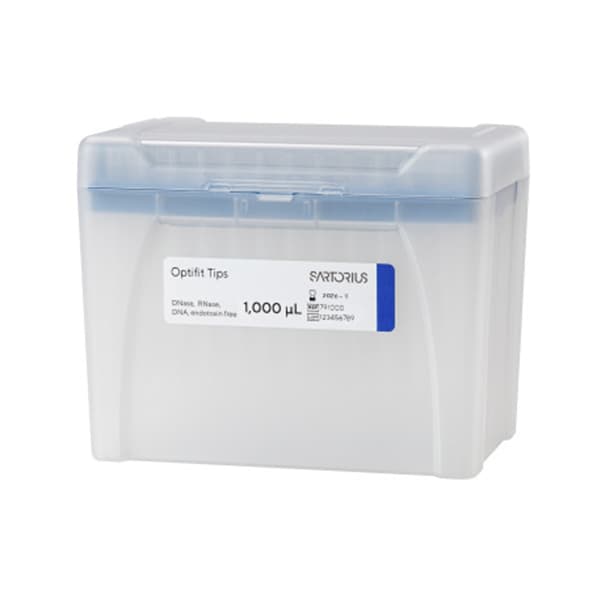 Las puntas Optifit garantizan un ajuste perfecto y un sellado hermÃ©tico en las pipetas Sartorius