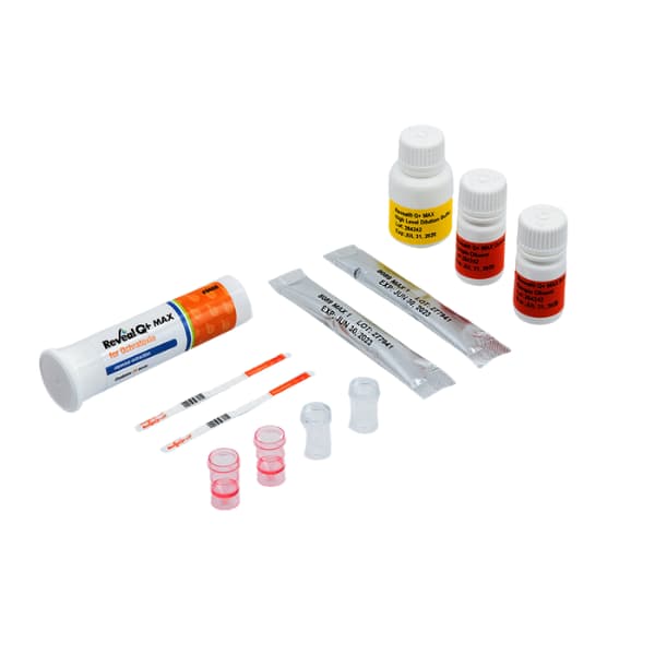 RevealÂ® Q+ MAX para ocratoxinas es una prueba de flujo lateral que proporciona resultados en tan solo 5 minutos. Esta lÃ­nea de pruebas de micotoxinas es capaz de detectar hasta seis micotoxinas a partir de una extracciÃ³n comÃºn en agua