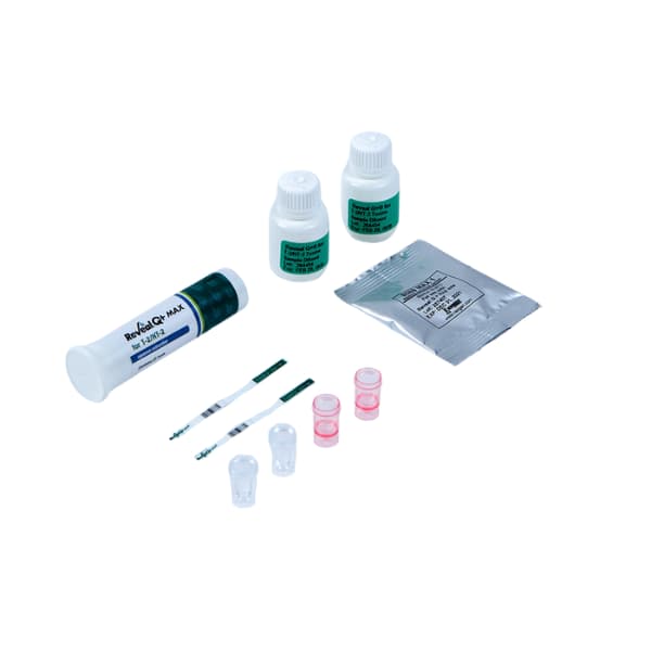 RevealÂ® Q+ MAX para T-2/HT-2 es una prueba de flujo lateral que proporciona resultados en solo 5 minutos. Esta innovadora lÃ­nea de pruebas de micotoxinas permite detectar hasta seis micotoxinas a partir de una extracciÃ³n comÃºn en agua