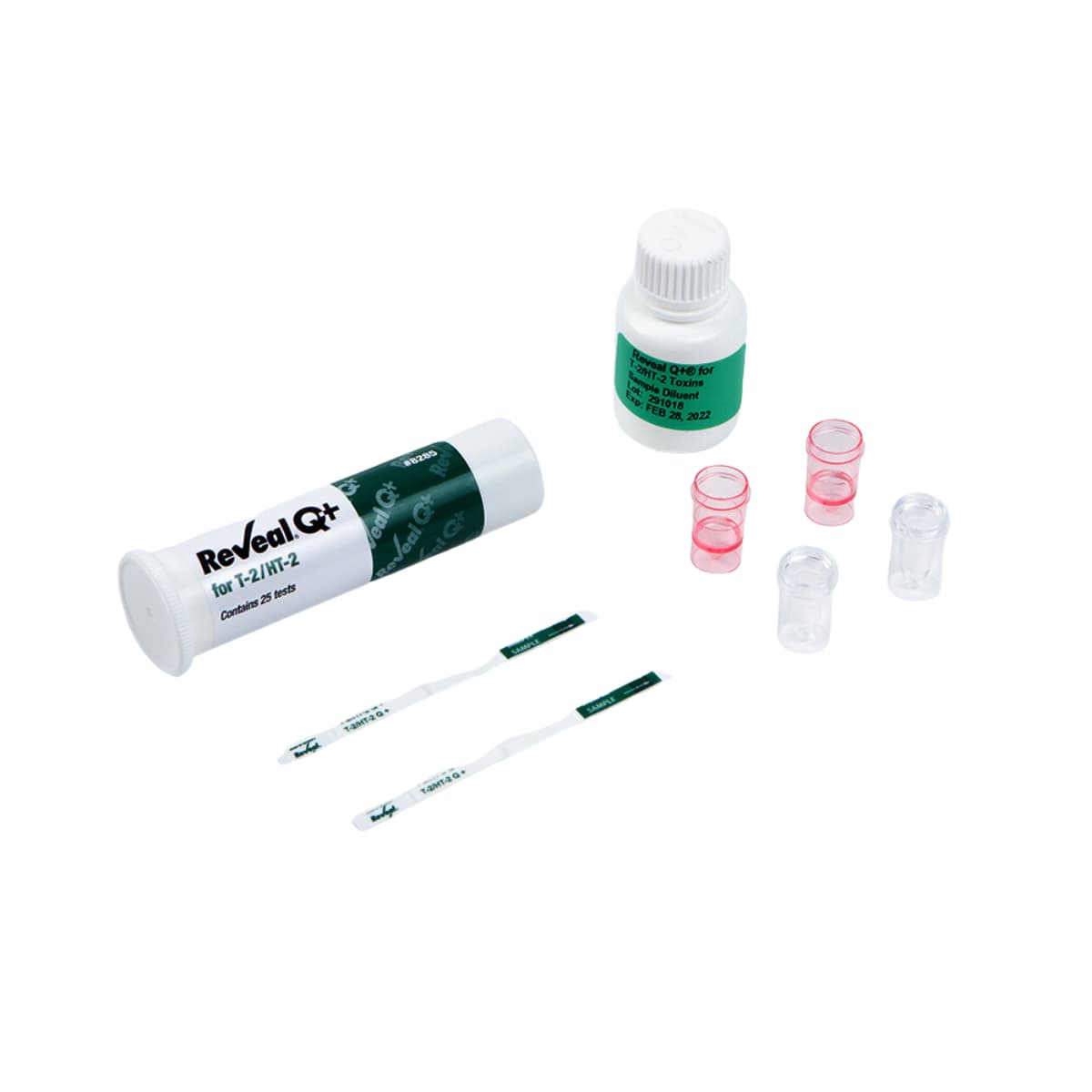 RevealÂ® Q+ para T-2/HT-2 es un ensayo inmunocromatogrÃ¡fico de flujo lateral