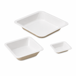 Bandeja de pesada de poliestireno, blanca, 100 ml
